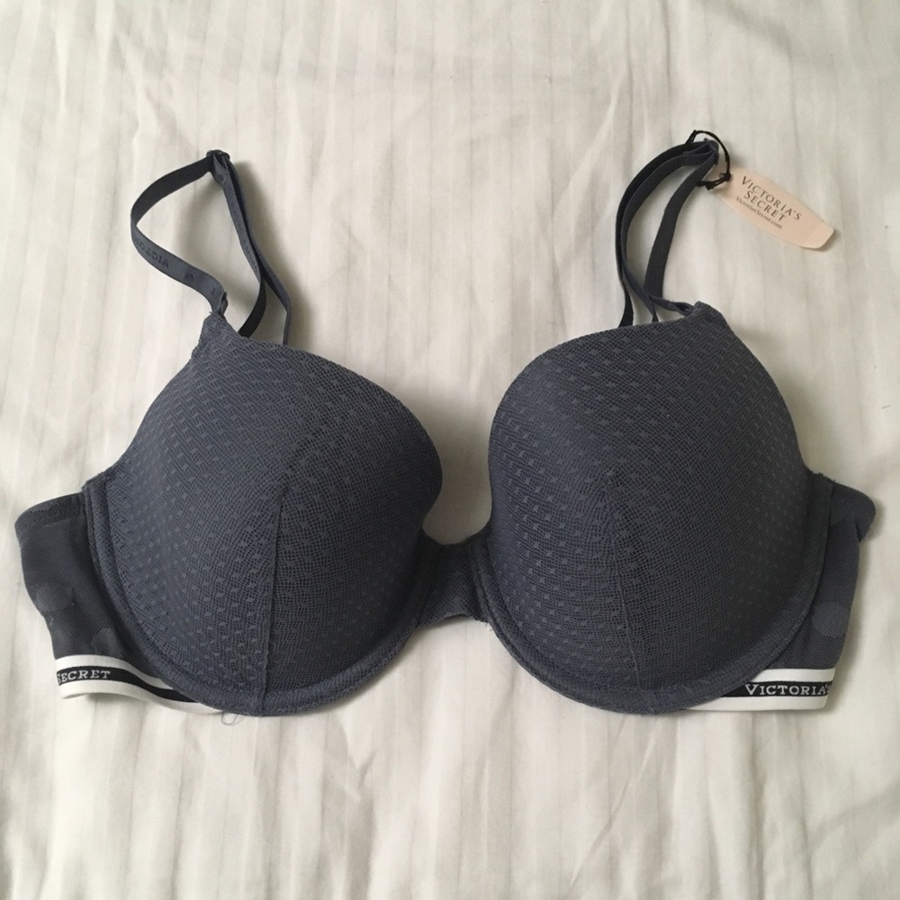Victoria’s Secret Lined Demi Gray Bra
